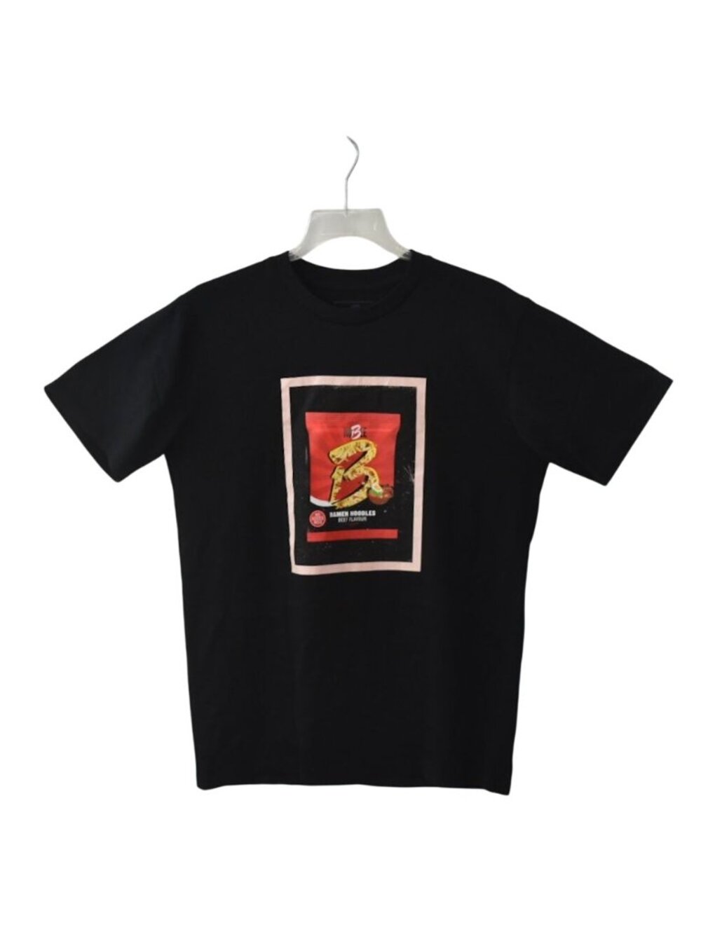 Noble Ramen Noodles Graphic T-Shirt Medium Black Short Sleeve Cotton Tee